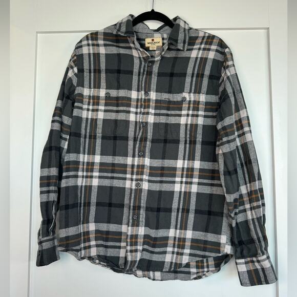 Woolrich Shirt Men’s Flannel Plaid Cotton Button Up Size Medium - Picture 2 of 7